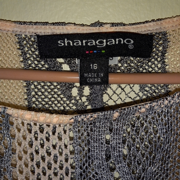 Sharagano Layerd Mini Dress - Picture 2 of 4
